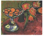 Ernst Ludwig Kirchner, Stil live with tulips and oranges